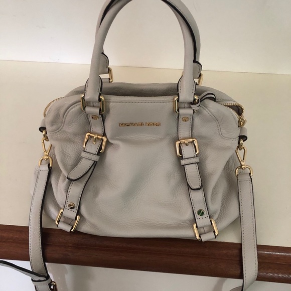 Michael Kors Bedford medium leather satchel white - Picture 2 of 8